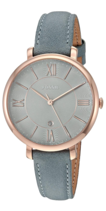 Cinturino per orologio Fossil ES4273 Pelle Blu 14mm